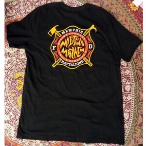 Vintage Memphis Fire Dept Midtown Mayhem Engine 11 Graphic Tee SZ XL